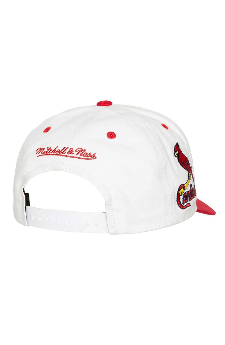 Mitchell & Ness Men's Mitchell & Ness White St. Louis Cardinals Cooperstown Collection Tail Sweep Pro Snapback Hat, Alternate, color, White