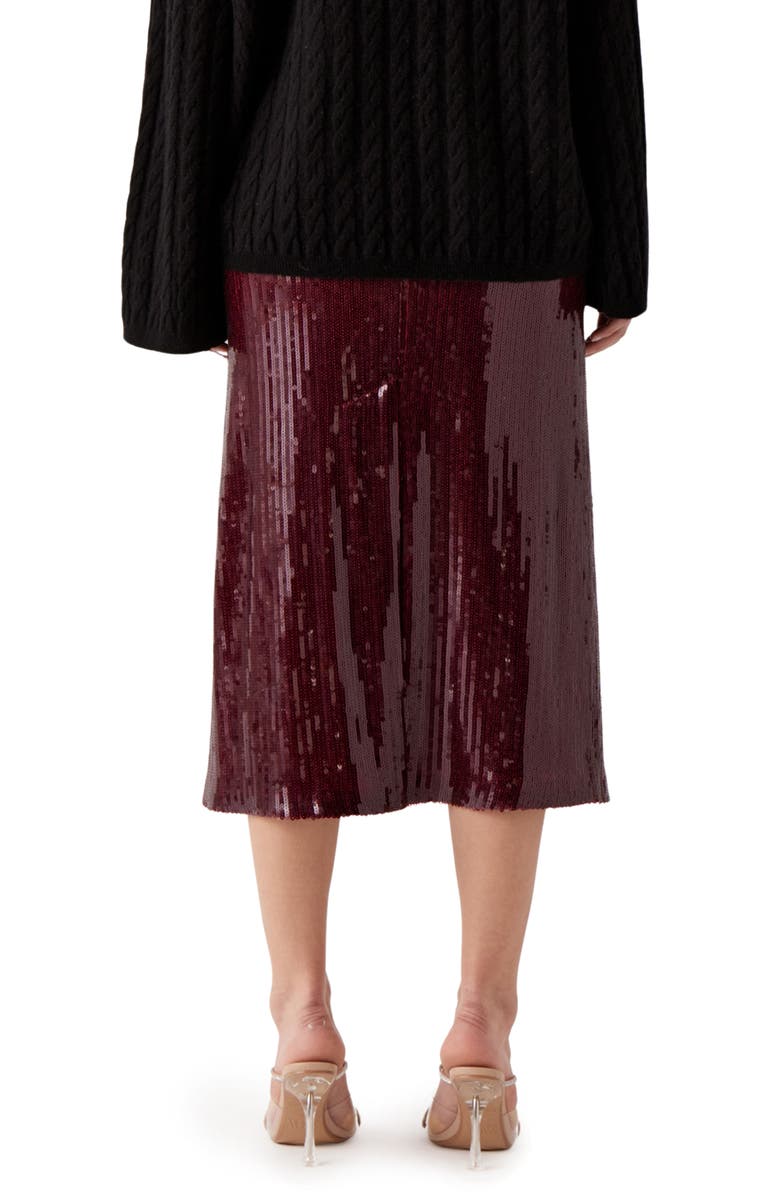 Sophie Rue Elia Sequin Midi Skirt, Alternate, color,