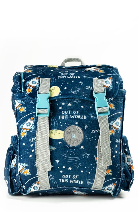 Kids' Sleep-n-Pack Space Print Sleeping Bag Backpack