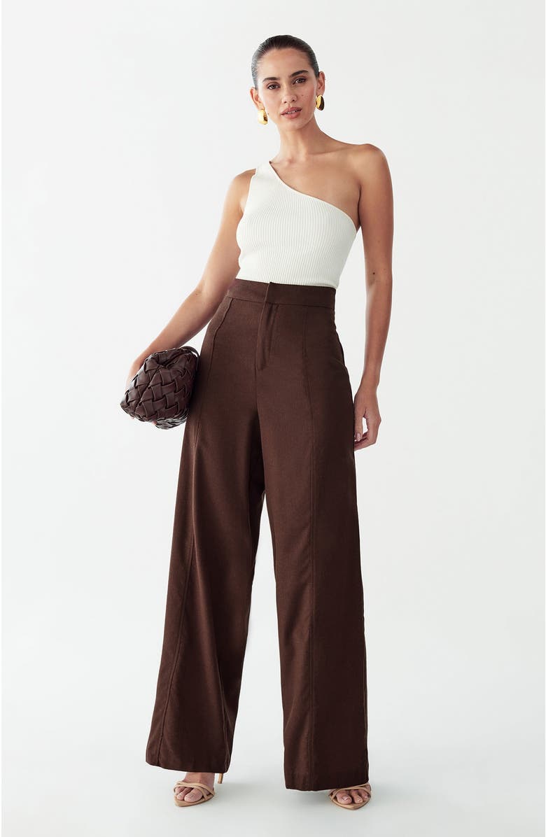 WILLA Dayton Pants, Alternate, color, Chocolate