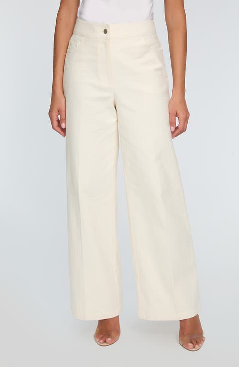 The Leith High Waist Stretch Cotton Pants