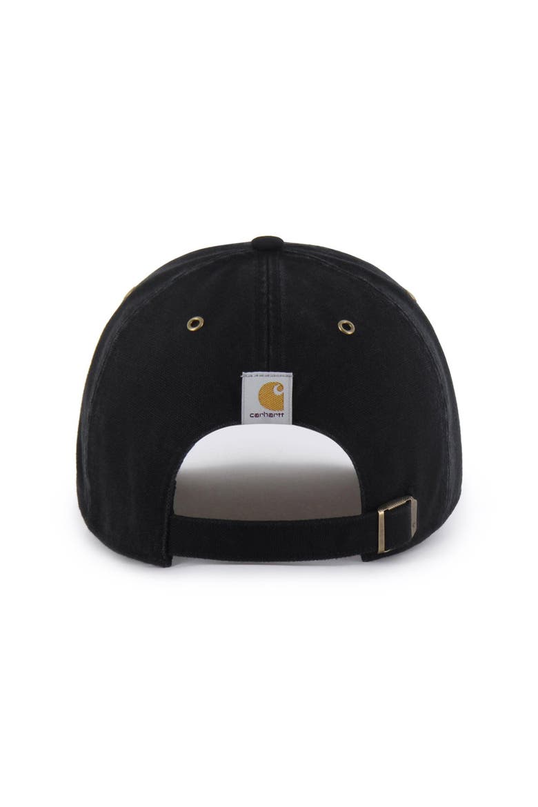 Men's Carhartt x '47 Black Texas Longhorns Clean Up Adjustable Hat, Alternate, color, Black