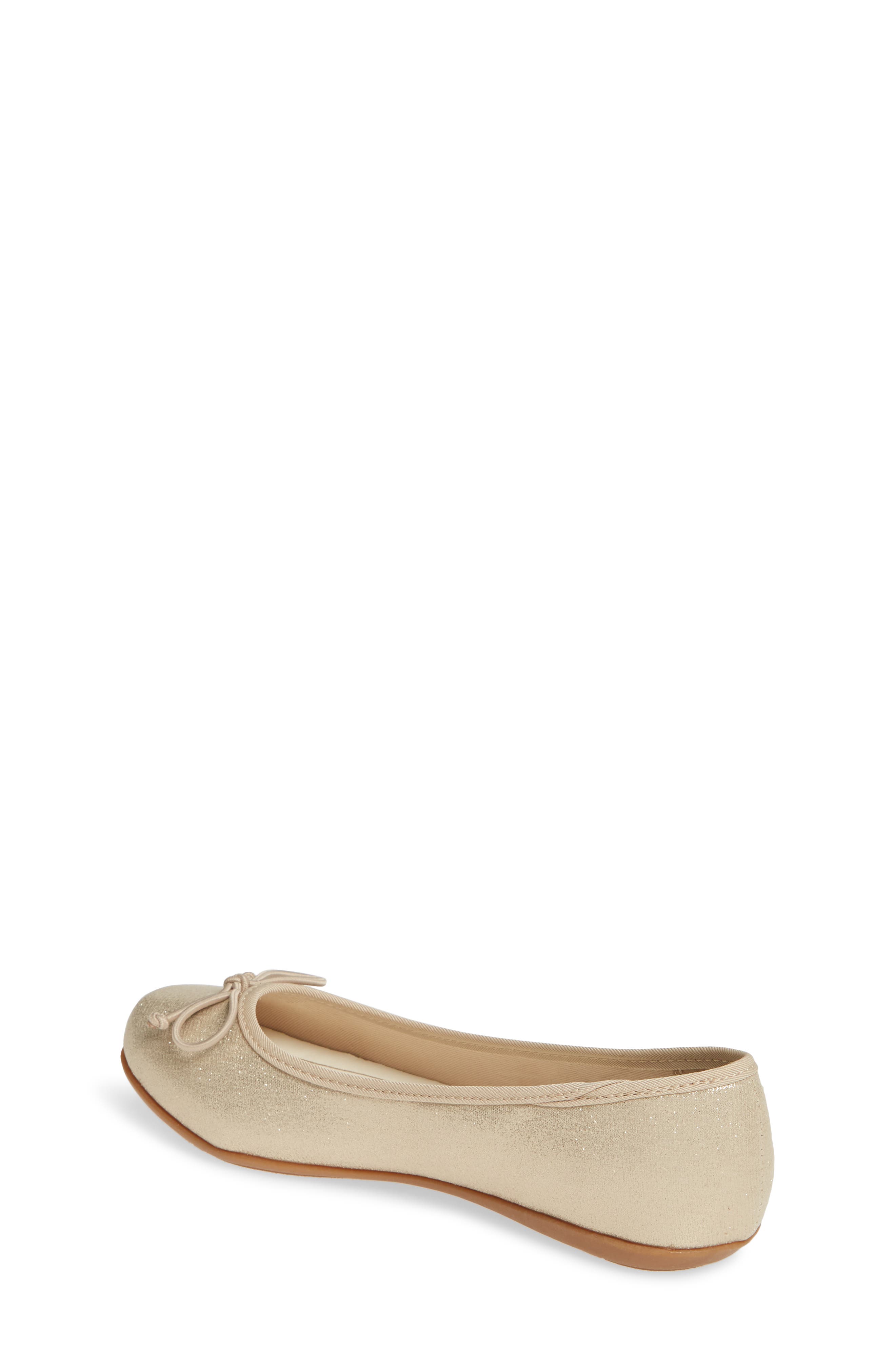 Ballet Flat, Alternate, color, GOLD SHIMMER FABRIC