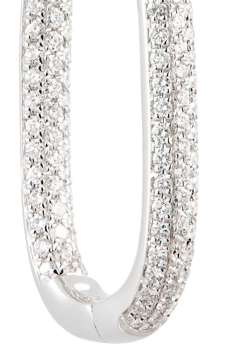 Bony Levy Inside Out Pavé Diamond Hoop Earrings, Alternate, color,