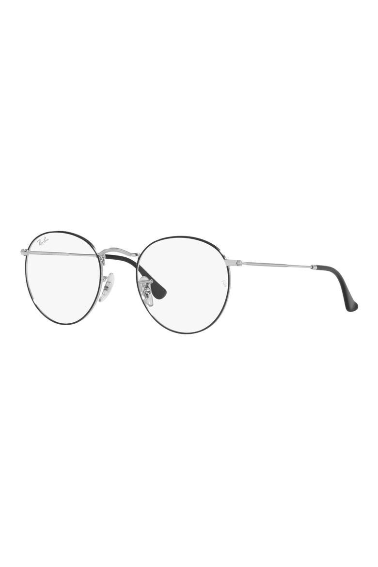 50mm Round Optical Glasses, Alternate, color, SILVER