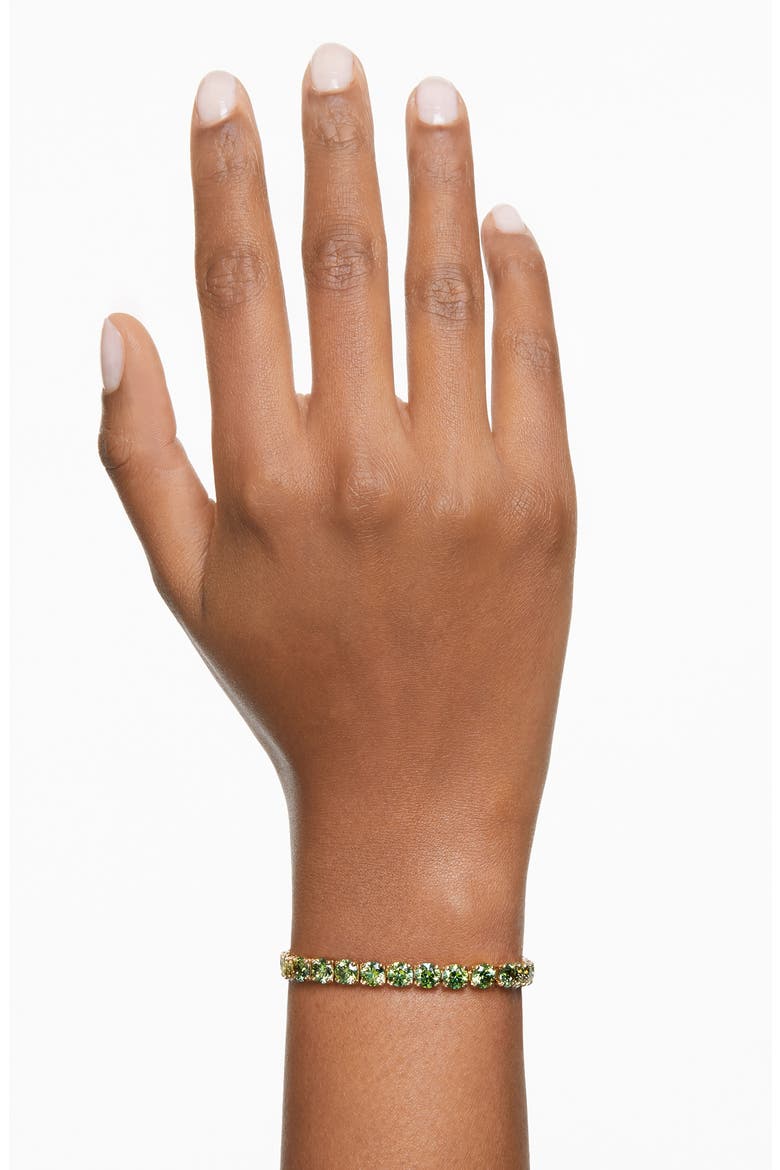Matrix Tennis Bracelet, Alternate, color, GREEN