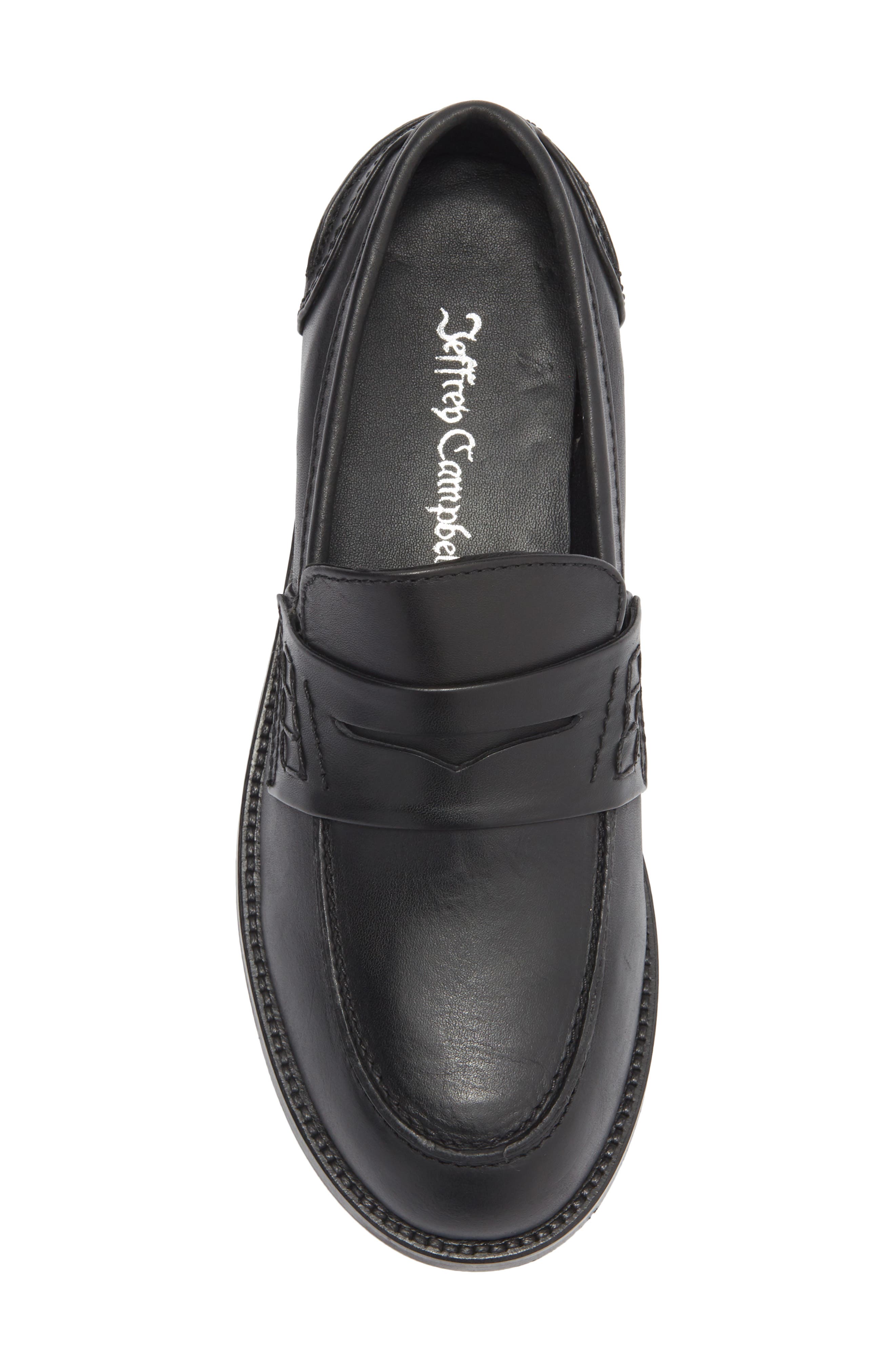Jeffrey Campbell Studentz Penny Loafer, Alternate, color, Black