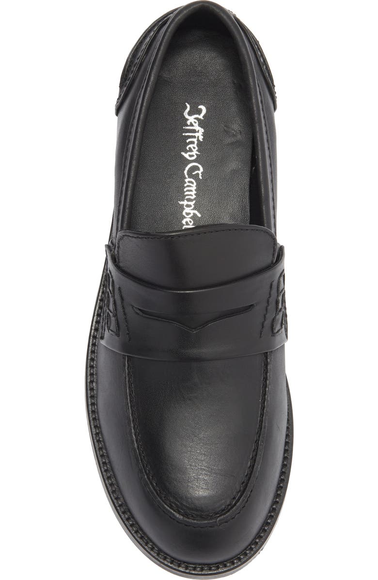 Jeffrey Campbell Studentz Penny Loafer, Alternate, color, Black