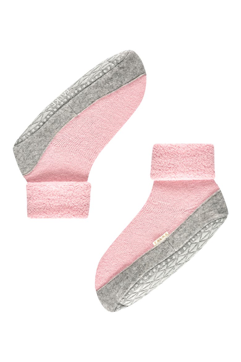 Cosy Stretch Wool Slipper Socks, Main, color, ALMOND BLOSSOM