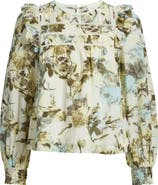 Treasure & Bond Ladder Cutout Cotton Top