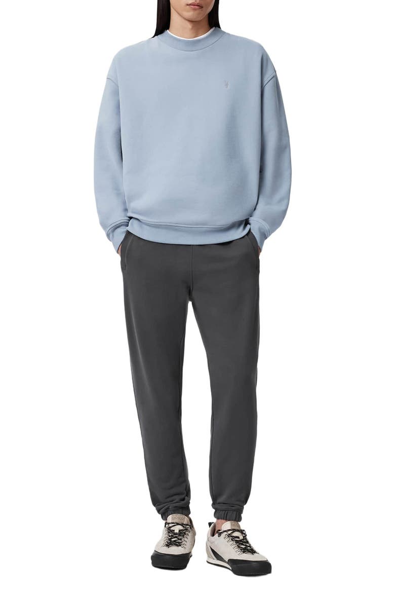Asher Crewneck Sweatshirt, Alternate, color, MAYA BLUE