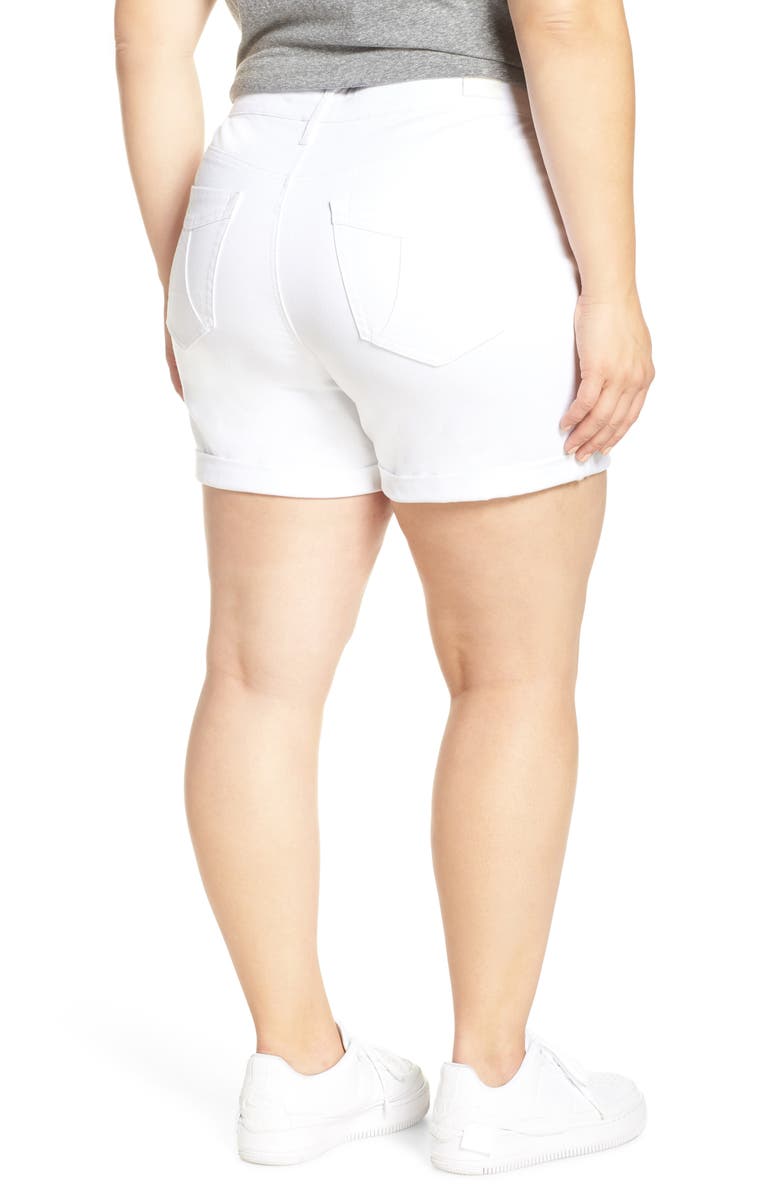 Seven7 High Waist Stretch Denim Shorts, Alternate, color, 