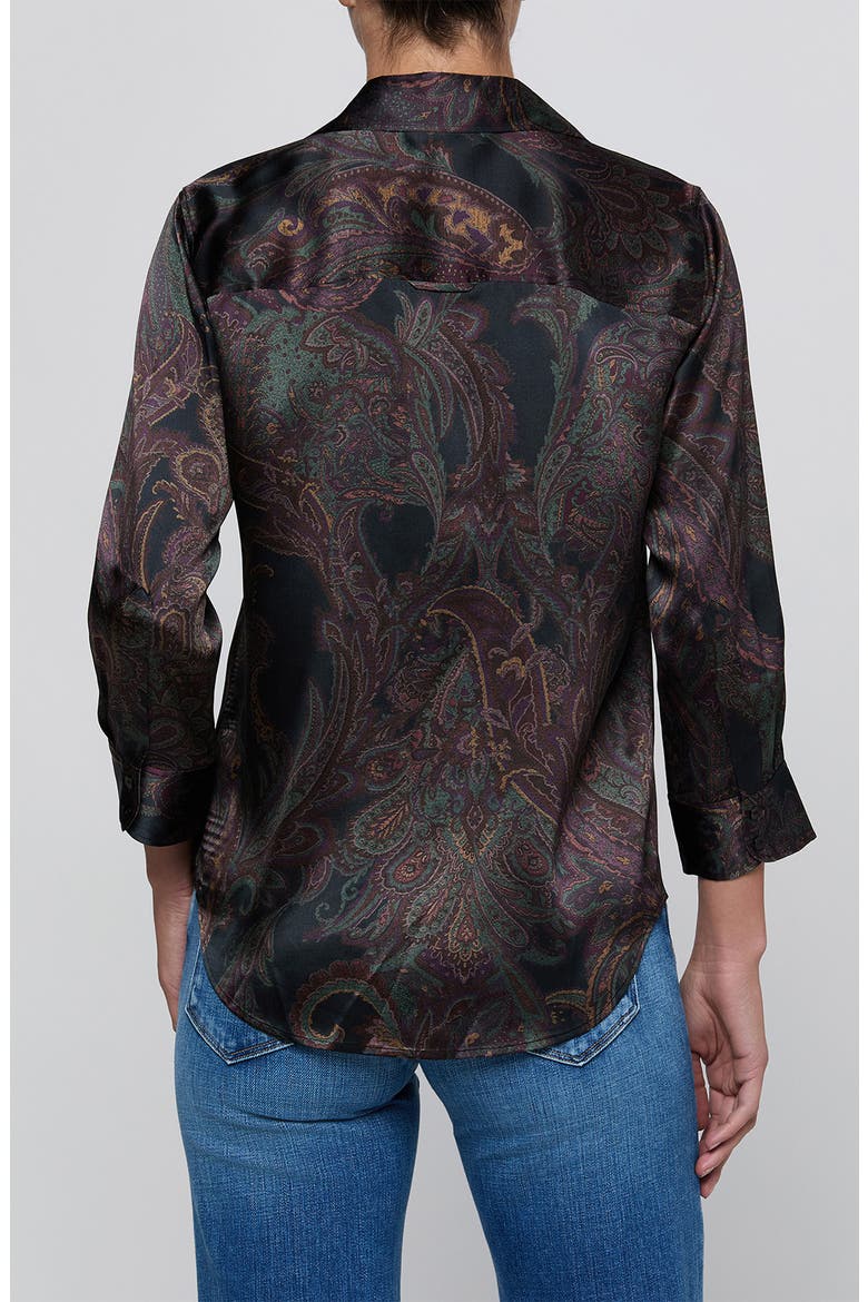 Dani Silk Button-Down Shirt, Alternate, color, MIDNIGHT MULTI LUX PAISLEY