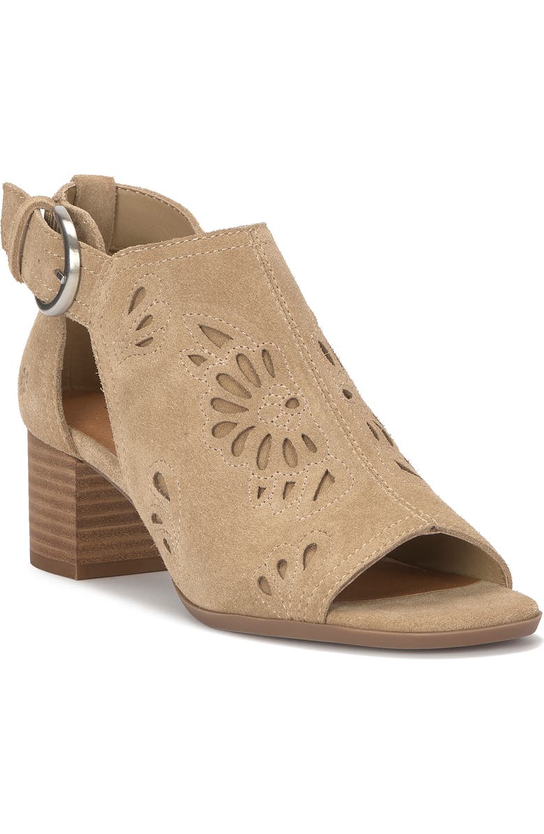 Lucky Brand Cormyn Block Heel Sandal, Main, color, Distressed Natural