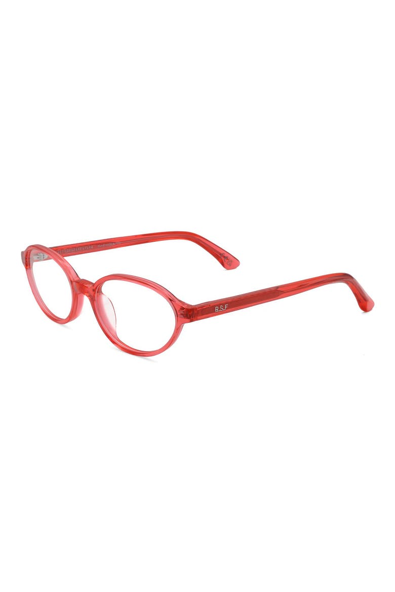 54mm Round Reading Glasses, Alternate, color, RED