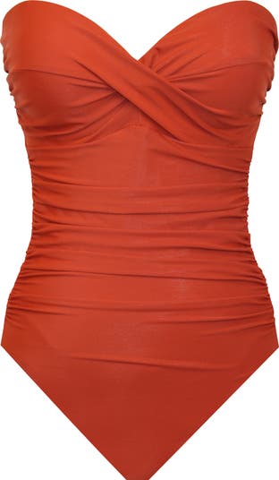 Rock Solid Madrid Bandeau One-Piece Swimsuit