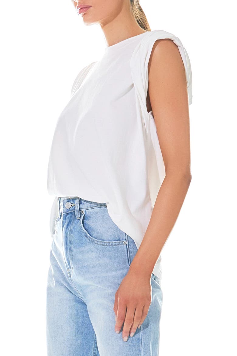 Folded Cuff Muscle Tee, Alternate, color, WHITE