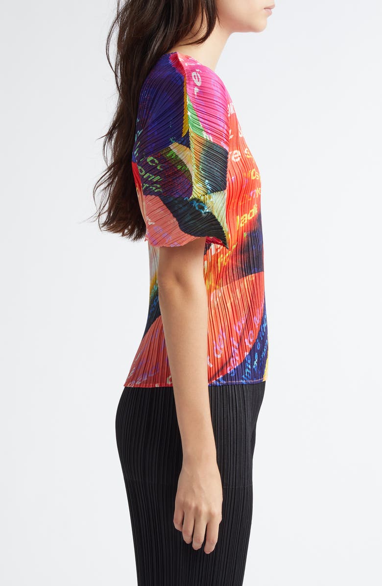 Pleats Please Issey Miyake Voyager Top, Alternate, color,