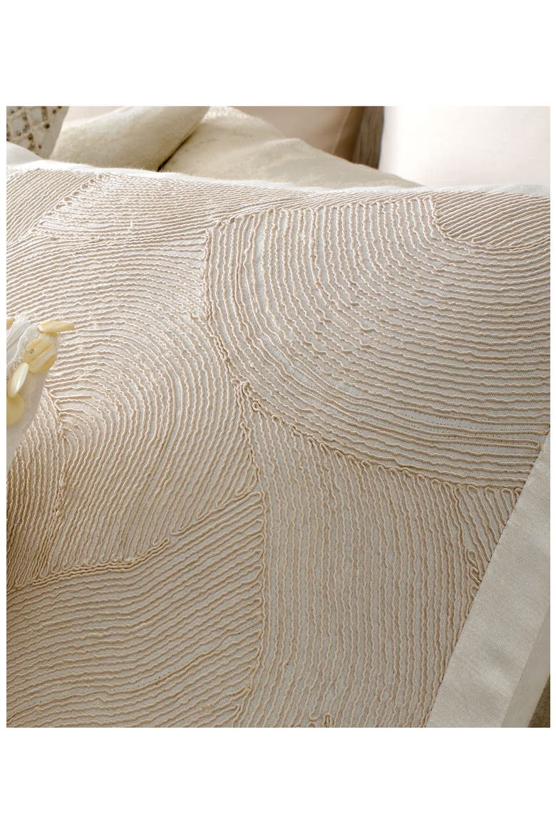 Cord Swirl Accent Pillow, Alternate, color, IVORY