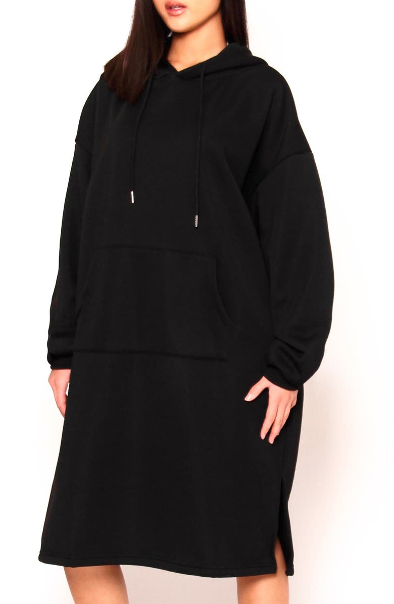 Absence of Colour Kuben Hoodie Midi Dress, Alternate, color, 