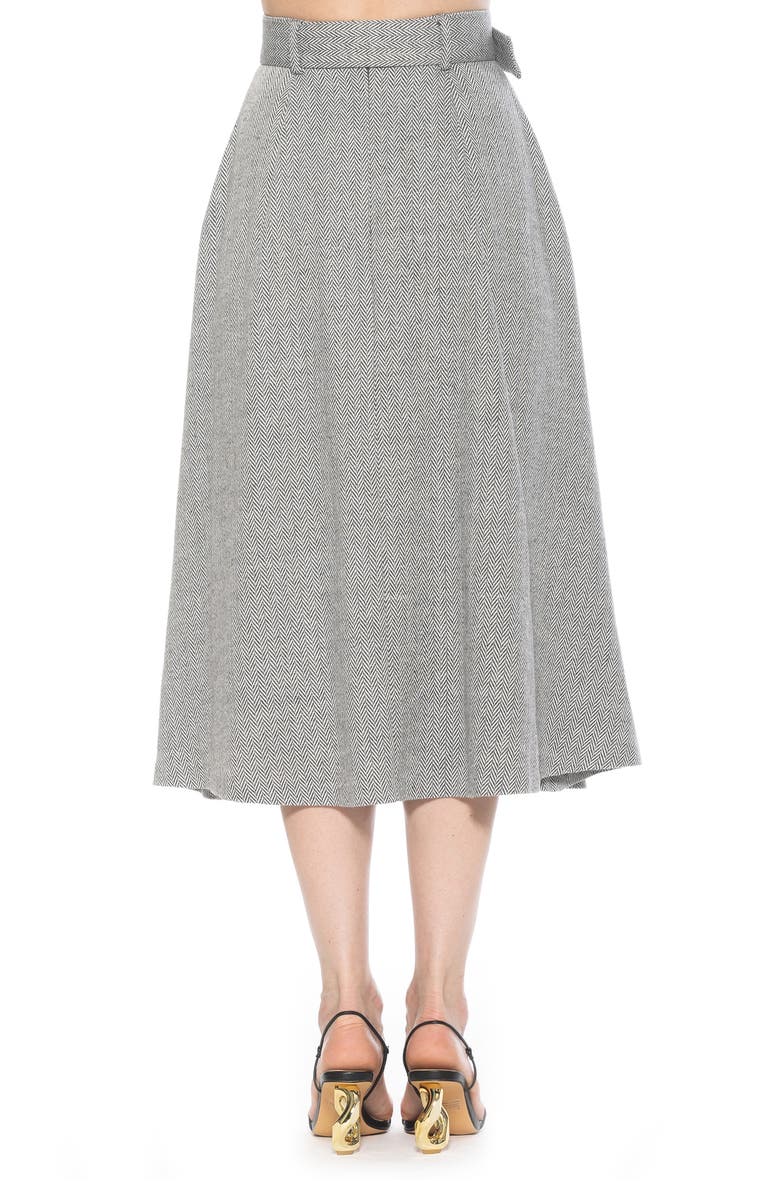 Alexia Admor Belted A-Line Midi Skirt, Alternate, color, 