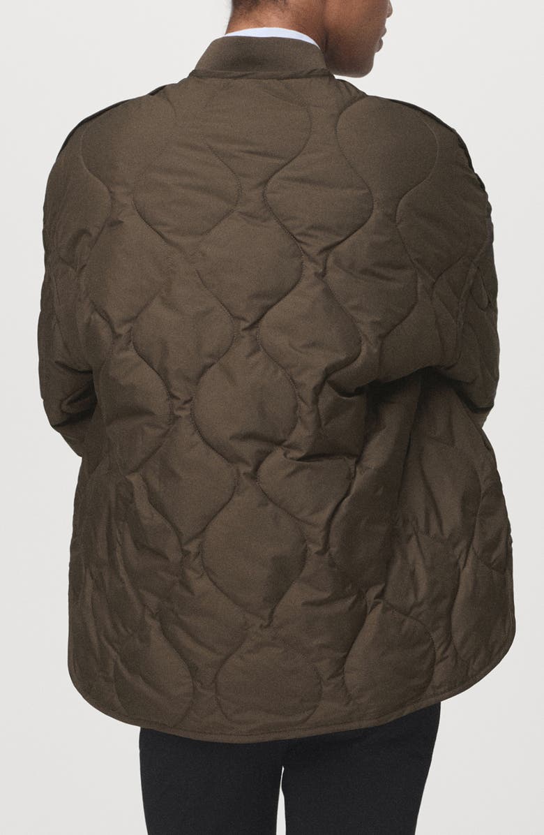 MANGO Quilted Anorak, Alternate, color, 