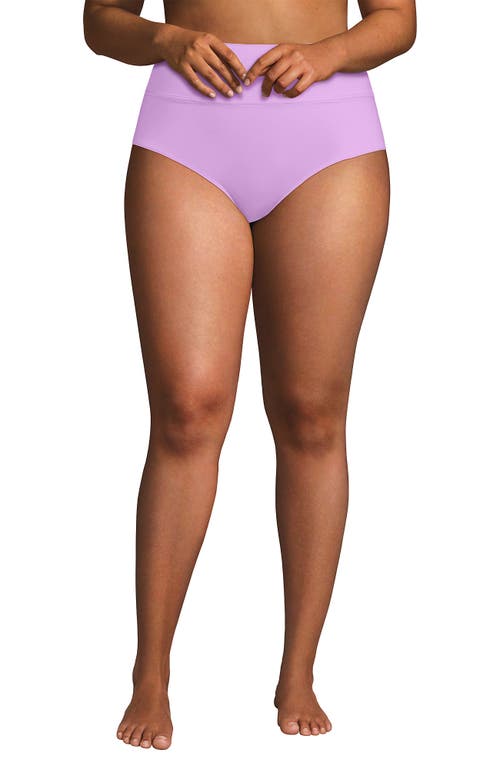 LANDS' END LANDS' END CHLORINE RESISTANT PINCHLESS HIGH WAISTED BIKINI BOTTOMS