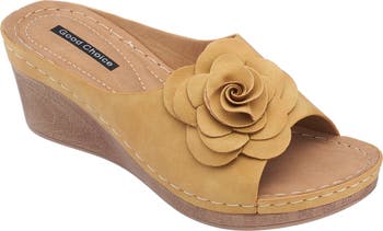 Tokyo Floral Wedge Sandal