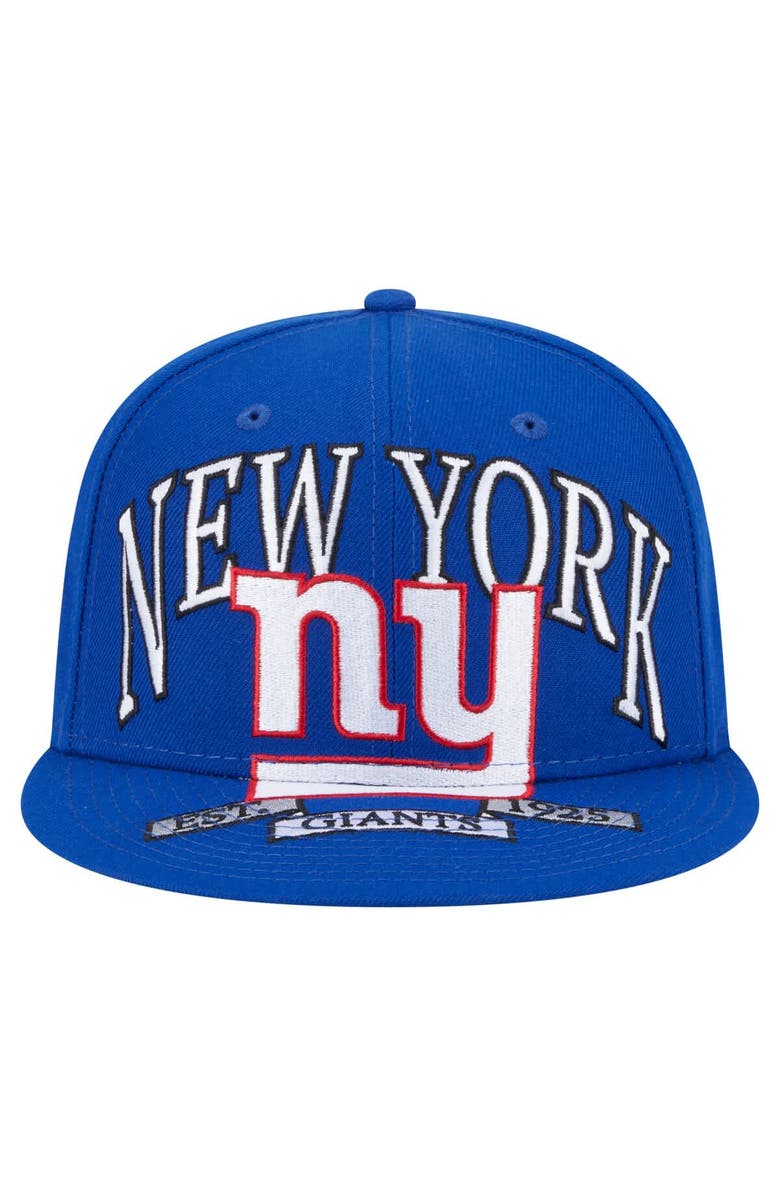 New Era Men's New Era Royal New York Giants Oversized 59FIFTY Fitted Hat, Alternate, color, Royal