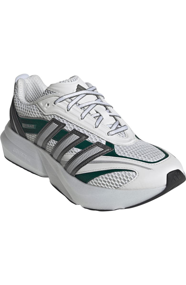 adidas Lightblaze Glow Sneaker, Main, color, White/ Iron Met/ Green
