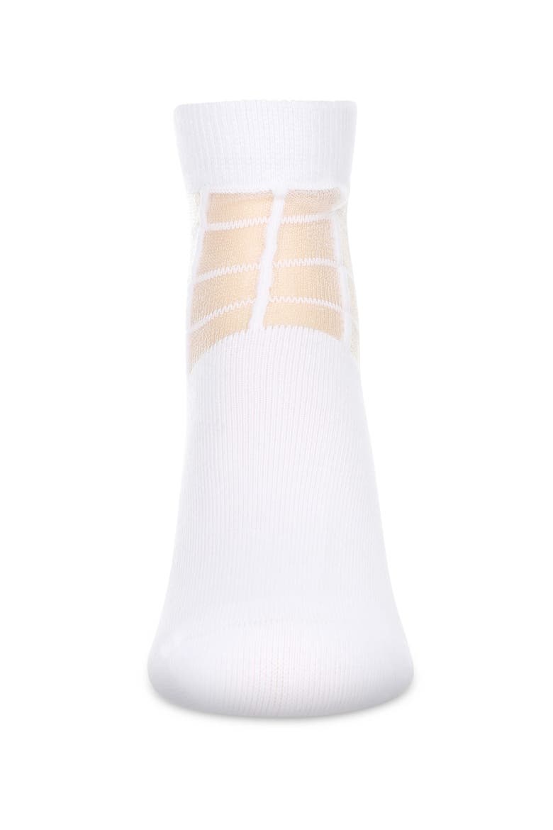 Window Pane Sheer Socks, Alternate, color, White