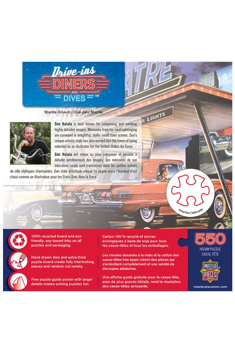 Starlite Drive-In 550 Piece Puzzle, Alternate, color, Multicolor