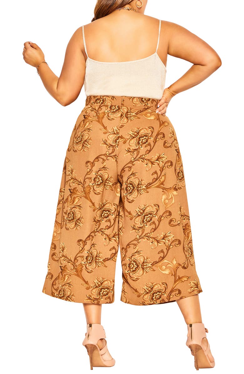 City Chic Evangeline Wide Leg Crop Pants, Alternate, color, 