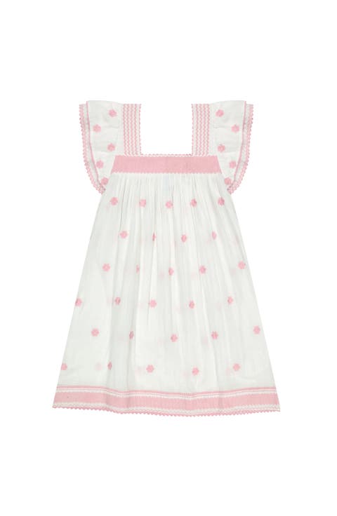 Mini Sandrine Women's Dress Pink Frangipani