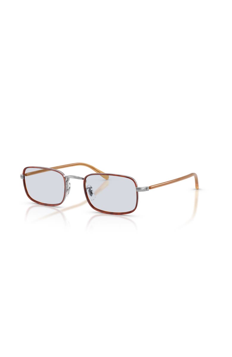 Oliver Peoples 49mm Rectangle optical glasses, Main, color, Silver
