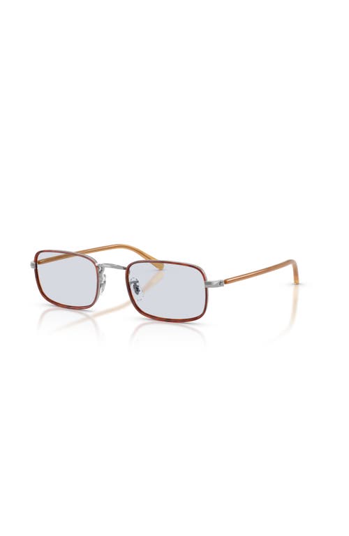 Oliver Peoples 49mm Rectangle Optical Glasses In Brown
