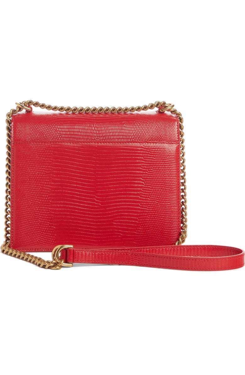 Balenciaga Sharp Reptile Embossed Lambskin Leather Shoulder Bag, Alternate, color,