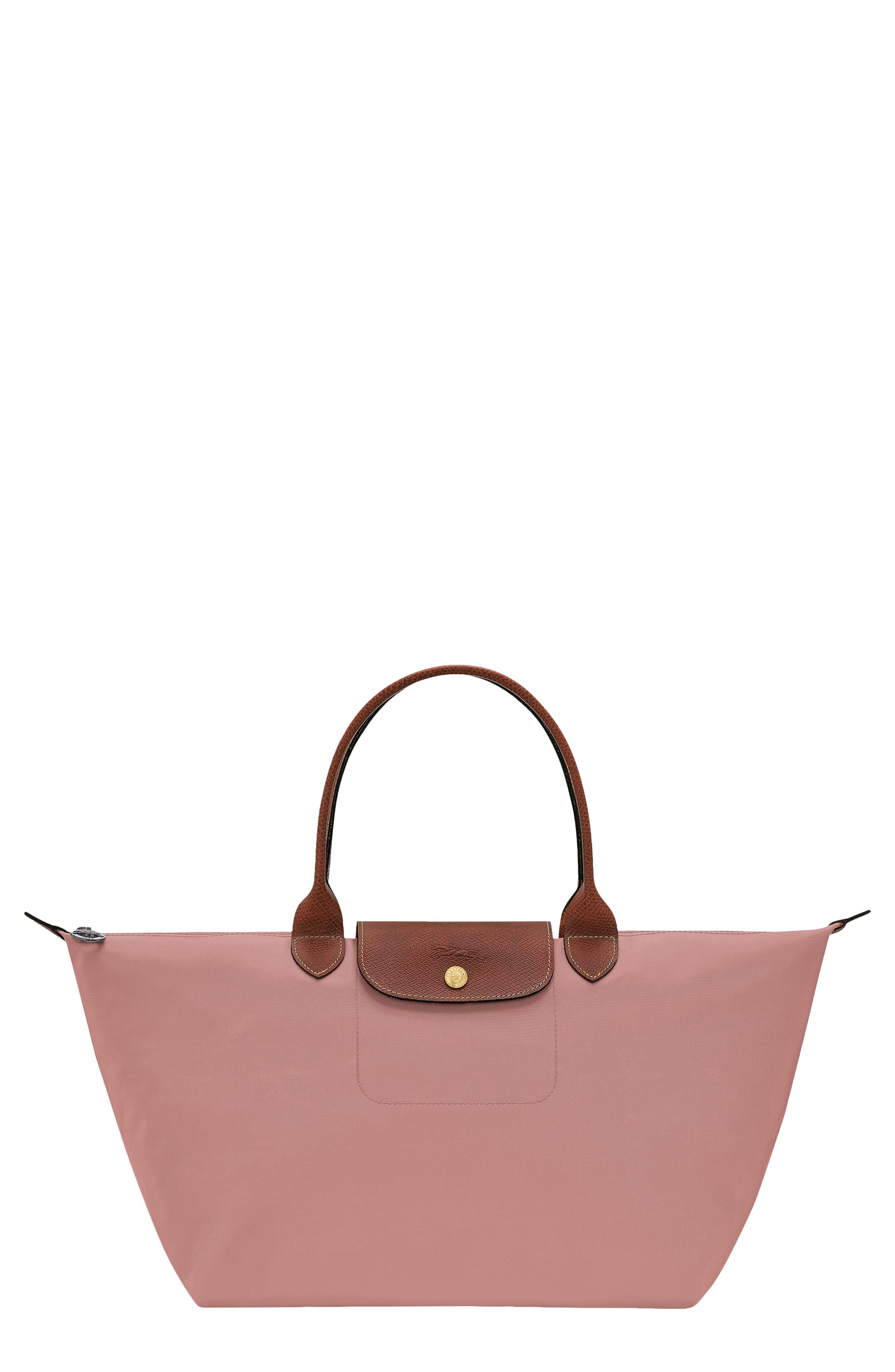 Le Pliage Original Nylon Top Handle Bag, Main, color, PINK TEA