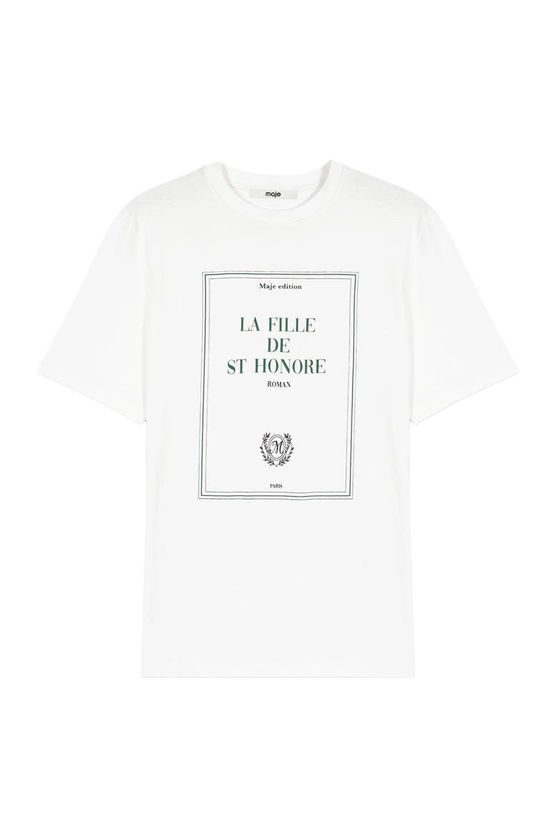 Oversized T-shirt with print, Alternate, color, White