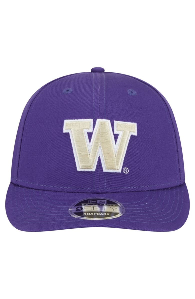 New Era Men's New Era Purple Washington Huskies Low Profile 9FIFTY Snapback Hat, Alternate, color, 