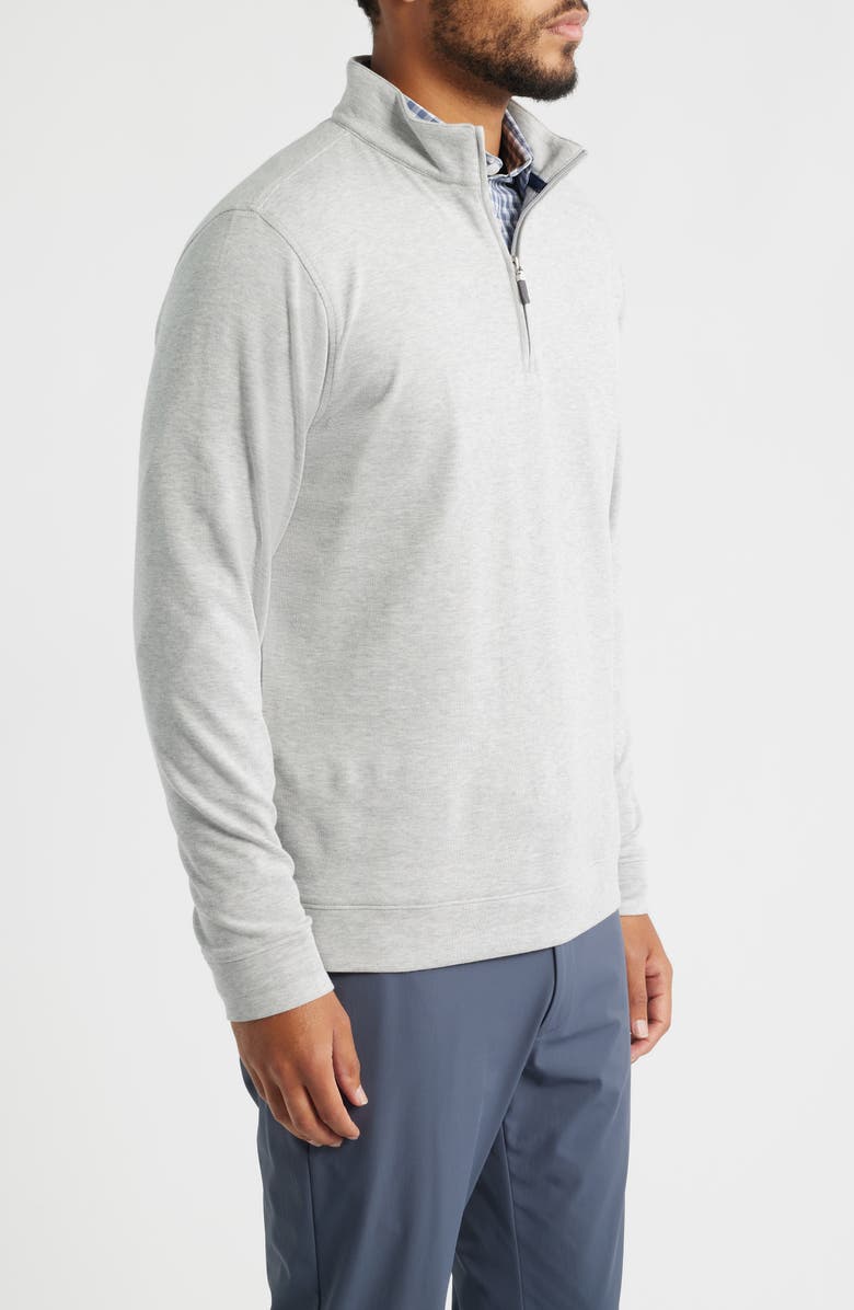 Mizzen+Main Crandall Quarter Zip Pullover, Alternate, color, Light Gray Heather