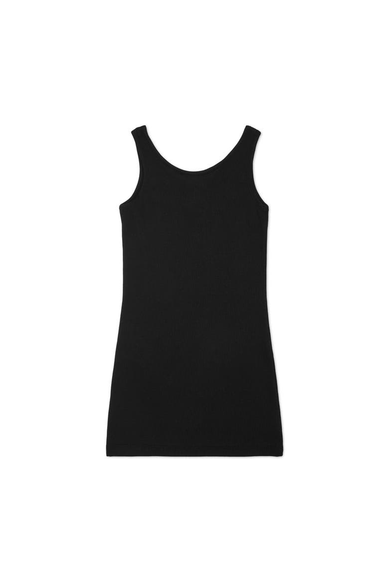 Jersey Rib Tank Top Mini Dress Girl, Alternate, color, black