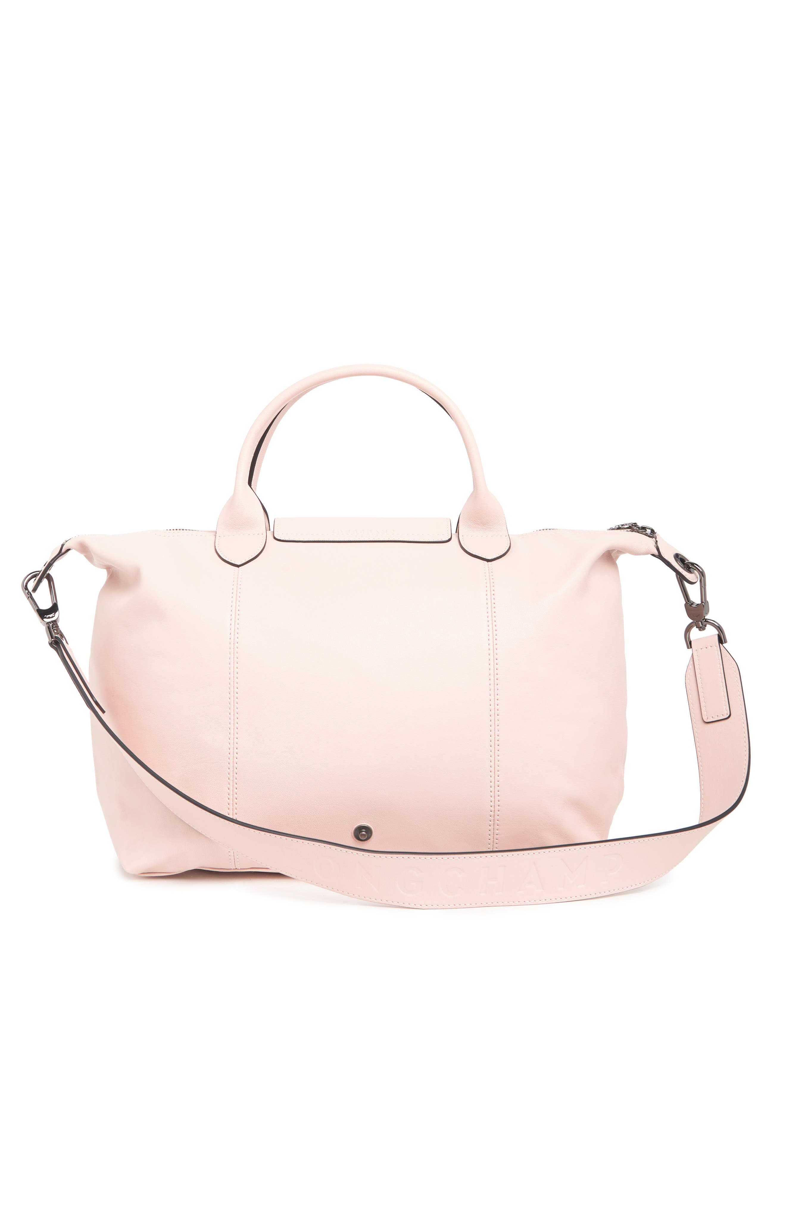 Longchamp Medium Le Pliage Cuir Leather Tote Bag, Alternate, color, 