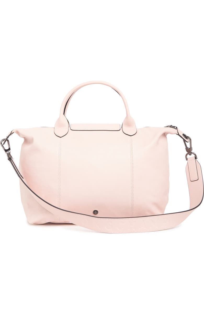 Longchamp Medium Le Pliage Cuir Leather Tote Bag, Alternate, color,