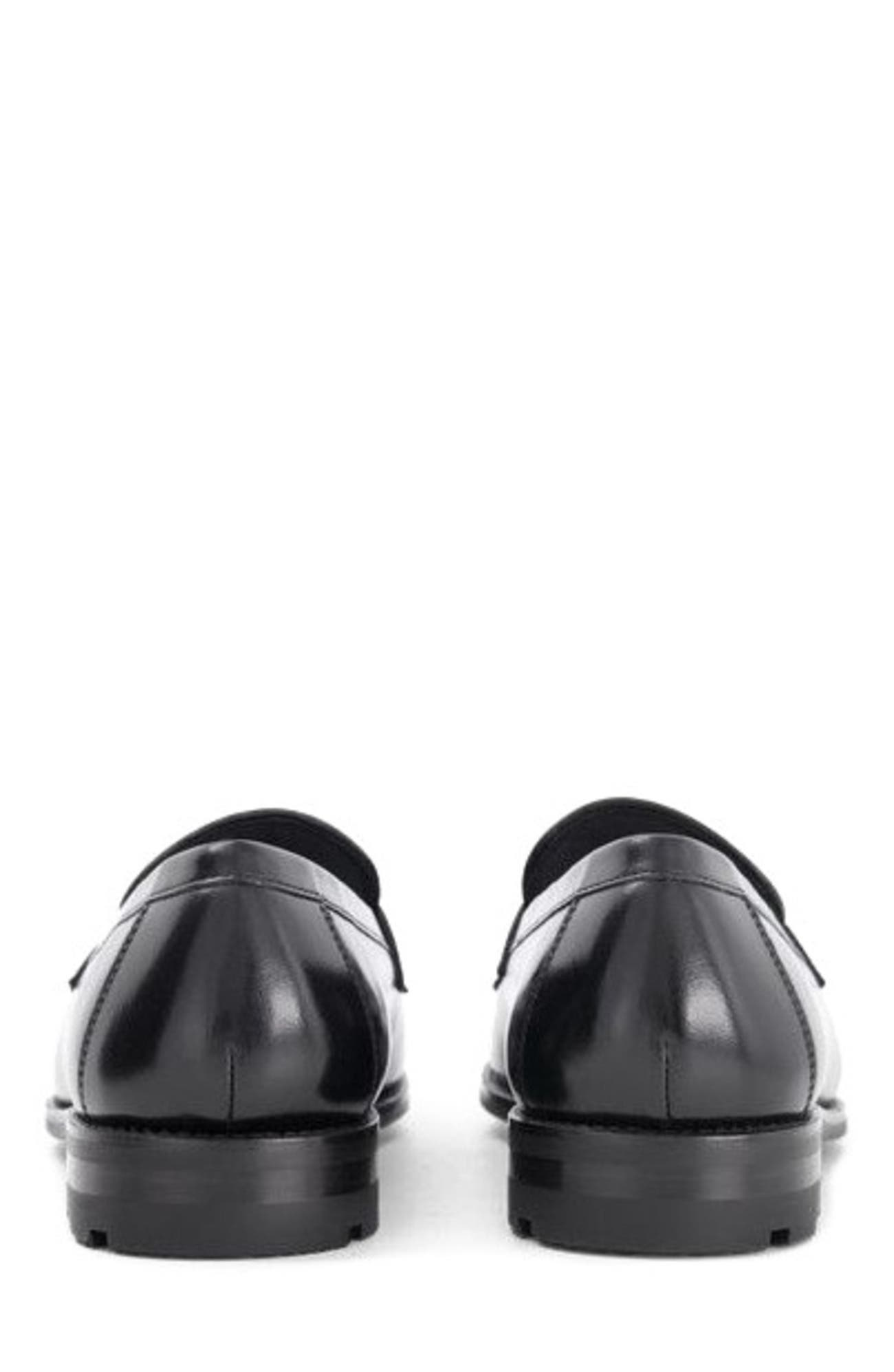 Anthony Veer Mercer Penny Loafer, Alternate, color, Obsidian Black Leather & Mesh