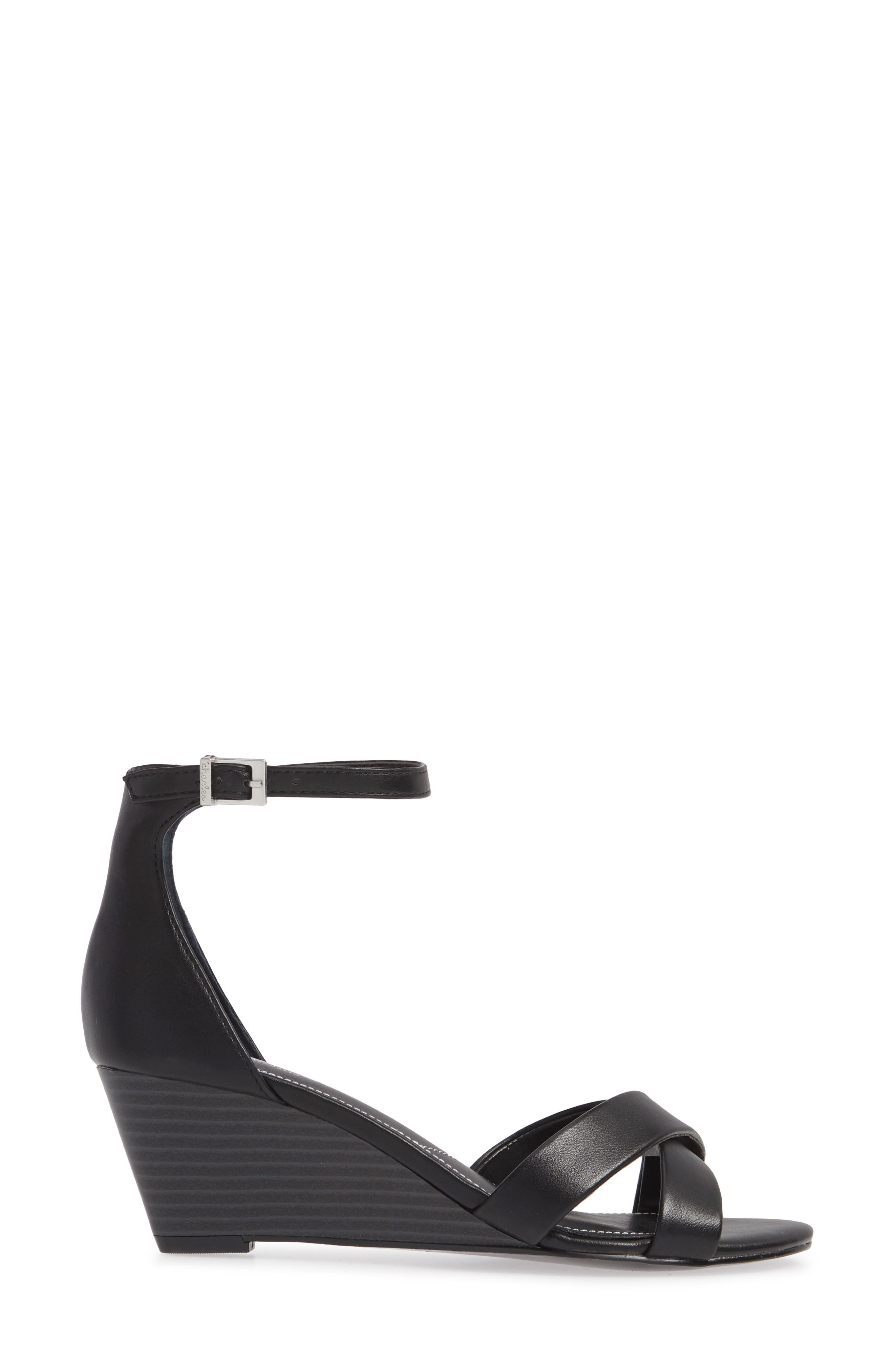Charles by Charles David Griffin Ankle Strap Wedge, Alternate, color, 