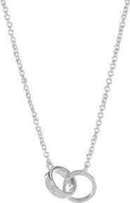 Sterling Forever Amor Interlocking Pendant Necklace