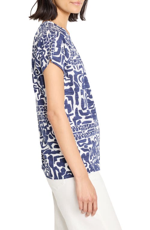 Nzt By Nic+zoe Floret Blues Crewneck Tee