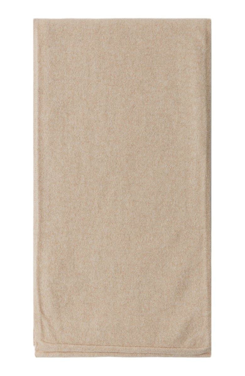 Gobi Cashmere Cashmere Jersey Knit scarf, Main, color, Beige