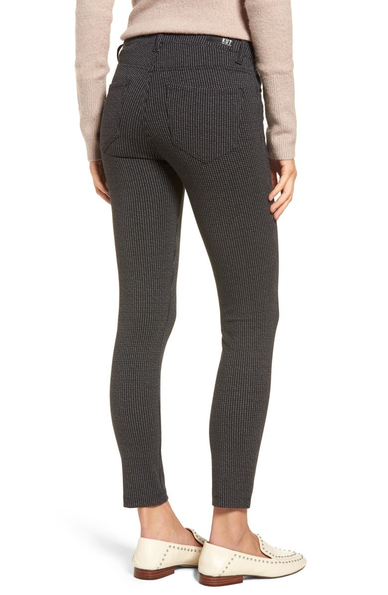 KUT from the Kloth Donna Print Ponte Knit Skinny Pants, Alternate, color, 